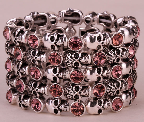 Antique Style Skull Stretch Bracelet - Bargain Love