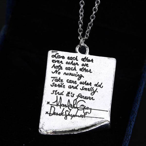 Grey's Anatomy Post-It Wedding Necklace - Bargain Love