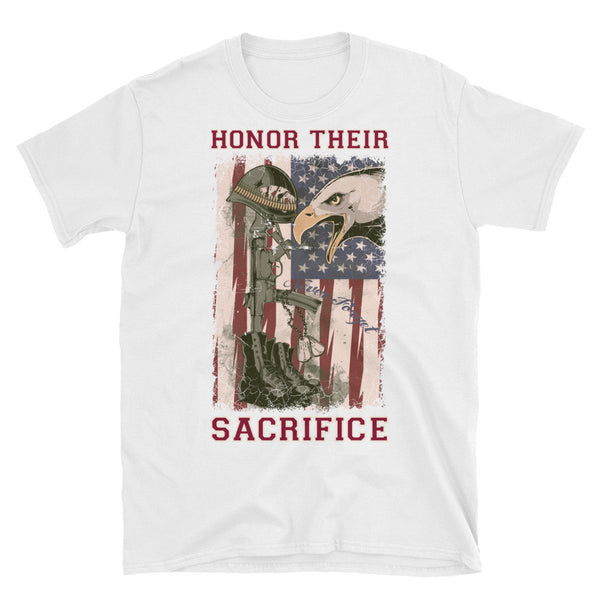 Honor Their Sacrifice Mens T-Shirt - Bargain Love