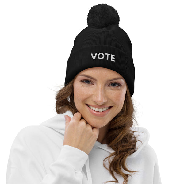 VOTE Pom Pom Beanie