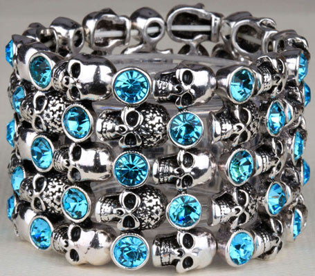 Antique Style Skull Stretch Bracelet - Bargain Love