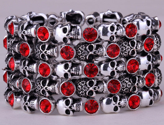 Antique Style Skull Stretch Bracelet - Bargain Love