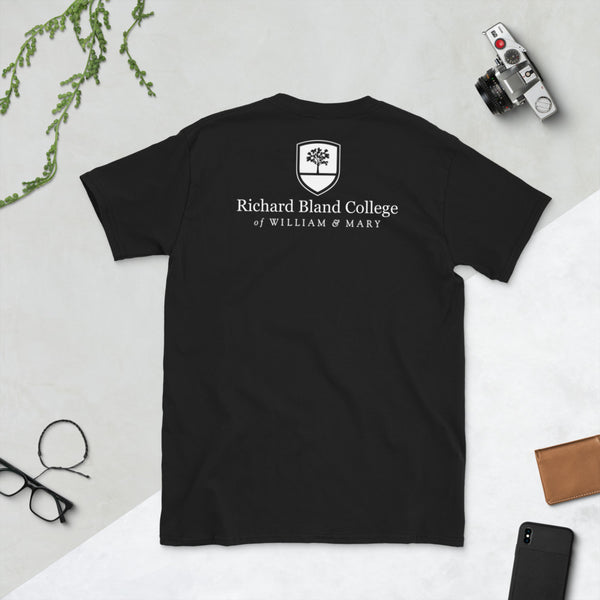 Richard Bland College Short-Sleeve Unisex T-Shirt Small Logo on Front/Large Logo on Back