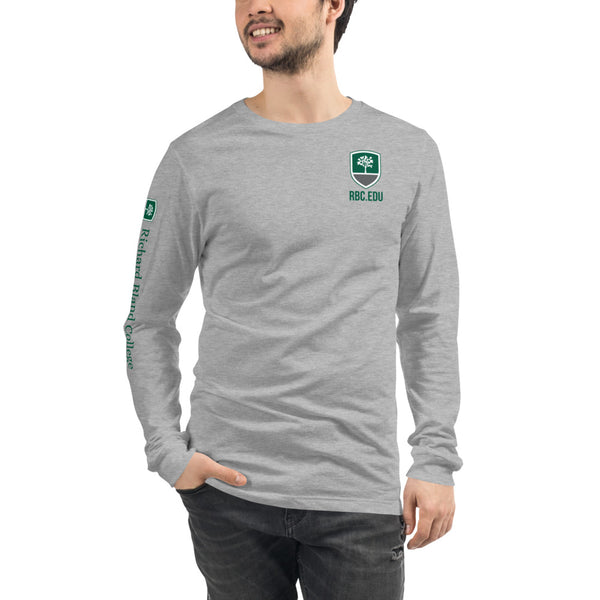 Unisex Long Sleeve Richard Bland College Tee with Sleeve Print