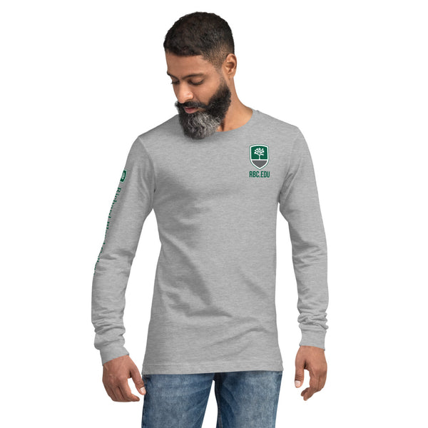 Unisex Long Sleeve Richard Bland College Tee with Sleeve Print