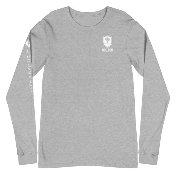 Unisex Long Sleeve Richard Bland College Tee with Sleeve Print