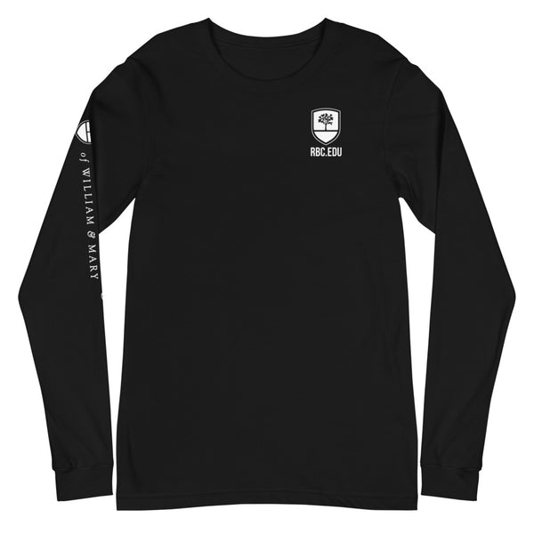 Unisex Long Sleeve Richard Bland College Tee with Sleeve Print