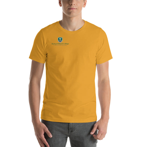Short-Sleeve Richard Bland College Premium Unisex T-Shirt - Large Logo on Back/Small Logo on Front