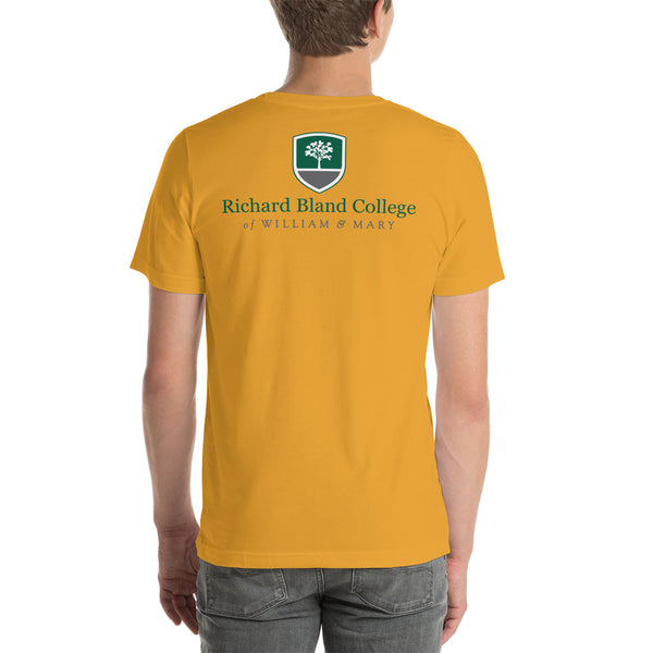 Short-Sleeve Richard Bland College Premium Unisex T-Shirt - Large Logo on Back/Small Logo on Front